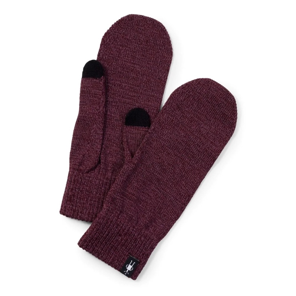 SmartWool Women's Merino Wool Knit Mittens Argyle Purple